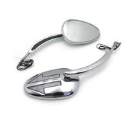 Moto Miroir Pour VRSCAW Pour V-ROD Chrome Motor Part Flèche Intégrée LED Clignotant Rétroviseur Rétroviseurs Motos(Argent)