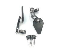 Moto Miroir Rétroviseur Latéral De Moto En Aluminium De Remplacement Pour Guidon Pour 7/8" X 22 Mm Rétroviseurs Motos(Noir)