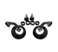 Moto Miroir Rétroviseur Latéral Rond De Moto Rétro 7 8" 22mm Pièces Café Racer Extrémité Barre Miroir Pour Kawasaki Rétroviseurs Moto(2)