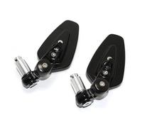 Moto Miroir Rétroviseurs Latéraux Guidon Moto 1 Paire Pièces Rechange Pour Kawasaki Pour Z125 Rétroviseurs Motos(Noir)
