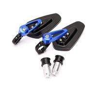 Moto Miroir Rétroviseurs Latéraux Guidon Moto 1 Paire Pièces Rechange Pour Kawasaki Pour Z125 Rétroviseurs Motos(Blue)