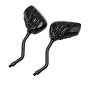 Moto Miroir Rétroviseurs Latéraux Moto En Forme Tête Mort Noire Pour MT07 Pour MT09 Et Pour MT10 Rétroviseurs Motos