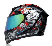 Moto Mirrors Casque Modulaire Cascos Motocross Adulto Casques De Moto Full-Face, CC27, XL/Suitable for Head circumference/60-61cm