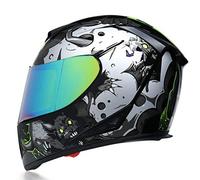 Moto Mirrors Casque Modulaire Cascos Motocross Adulto Casques De Moto Full-Face, CC30, L/Suitable for Head circumference/58-59cm