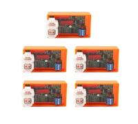 Moto Module D'allumage CDI Boîtier CDI limiteur de Vitesse 4000-12000 TR/Min AC 6 Broches avec Interrupteur Dip pour NX350 Kansas 150 CG XLR XL 125 CG125 CRF 150 230(Orange 5 Pieces)
