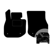 moto-MOLTICO Lot de 2 tapis de sol avant de voiture - En velours - Convient pour BMW iX1 2022 + désodorisant de voiture - Noir