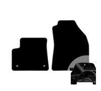 moto-MOLTICO Lot de 2 tapis de sol avant de voiture - En velours - Convient pour Citroën e-C3 Aircross 2025 - Électrique + désodorisant de voiture - Noir