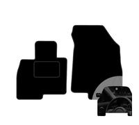 moto-MOLTICO Lot de 2 tapis de sol avant de voiture - En velours - Convient pour Jaecoo 7 PHEV 2023 - Avec désodorisant de voiture - Noir