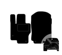 moto-MOLTICO Lot de 2 tapis de sol avant de voiture - En velours - Convient pour Mercedes Classe GLE Coupé C167 2019 + désodorisant de voiture - Noir