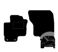 moto-MOLTICO Lot de 2 tapis de sol avant de voiture - En velours - Convient pour Mitsubishi Outlander PHEV Hybrid 2014-2021 + désodorisant de voiture - Noir