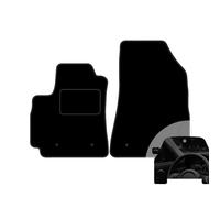 moto-MOLTICO Lot de 2 tapis de sol avant de voiture - En velours - Convient pour Renault Arkana E-Tech Hybrid 2019 + désodorisant de voiture - Noir