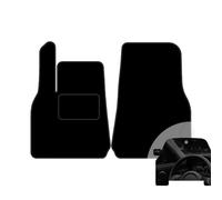 moto-MOLTICO Lot de 2 tapis de sol avant de voiture - En velours - Convient pour Tesla Y I 2020-2025 + désodorisant de voiture - Noir