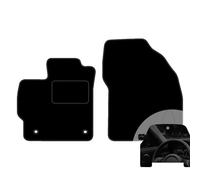 moto-MOLTICO Lot de 2 tapis de sol avant de voiture - En velours - Convient pour Toyota Prius III FL 2012-2015 + désodorisant de voiture - Noir