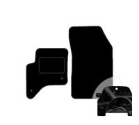 moto-MOLTICO Lot de 2 tapis de sol avant de voiture - En velours - Pour Alfa Romeo Junior/Fiat 600/Jeep Avenger 2023 - Hybride + désodorisant de voiture - Noir