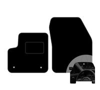 moto-MOLTICO Lot de 2 tapis de sol avant de voiture - En velours - Pour Alfa Romeo Junior/Fiat 600e/Jeep Avenger 2023 - Électrique + désodorisant de voiture - Noir
