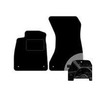 moto-MOLTICO Lot de 2 tapis de sol avant de voiture - En velours - Pour Audi A5 F5A Sportback FL 2020 - Avec désodorisant de voiture - Noir