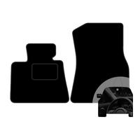 moto-MOLTICO Lot de 2 tapis de sol avant de voiture - En velours - Pour BMW X6 G06 2019 - Avec désodorisant de voiture - Noir