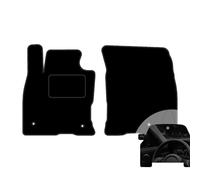 moto-MOLTICO Lot de 2 tapis de sol avant de voiture - En velours - Pour Ford Escpae IV 2019 - Avec désodorisant de voiture - Noir