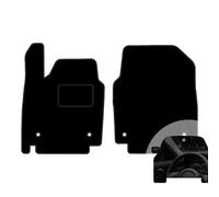 moto-MOLTICO Lot de 2 tapis de sol avant de voiture - En velours - Pour Kia EV6 / Hyundai Ioniq 5 Hybrid 2021 - Avec désodorisant de voiture - Noir
