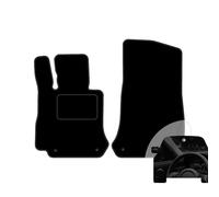 moto-MOLTICO Lot de 2 tapis de sol avant de voiture - En velours - Pour Mercedes GLC Coupé C253 2016 - Avec désodorisant de voiture - Noir