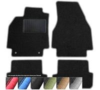 moto-MOLTICO Tapis de Voiture en Moquette - 4 pièces - Tapis de Sol antidérapant pour Automobile - Adapte pour: Renault Clio III 2005-2011 - Gris