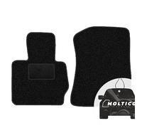 moto-MOLTICO Tapis Voiture Avant en Velours pour Voiture avec Bordure - Set de 2 Tapis de Voiture Noirs - Adapte pour BMW X3 F25 X4 F26