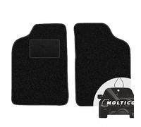 moto-MOLTICO Tapis Voiture Avant en Velours pour Voiture avec Bordure - Set de 2 Tapis de Voiture Noirs - Adapte pour Citroen CX 1975-1991