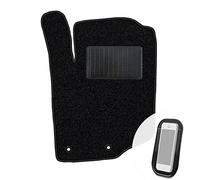 moto-MOLTICO Tapis Voiture Avant en Velours pour Voiture - Set de 1 Tapis de Voiture Noirs - Adapte pour Peugeot 207 2006-2011