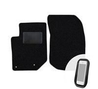 moto-MOLTICO Tapis Voiture Avant en Velours pour Voiture - Set de 2 Tapis de Voiture Noirs - Adapte pour Opel Corsa-e Mokka-e Peugeot e-208 e-2008 Citroen e-C4