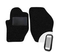 moto-MOLTICO Tapis Voiture Avant en Velours pour Voiture - Set de 2 Tapis de Voiture Noirs - Adapte pour Peugeot 308 CC 2009-2013