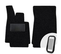 moto-MOLTICO Tapis Voiture Avant en Velours pour Voiture - Set de 2 Tapis de Voiture Noirs - Adapte pour BMW 3er E21 1975-1983