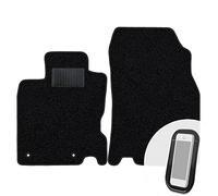 moto-MOLTICO Tapis Voiture Avant en Velours pour Voiture - Set de 2 Tapis de Voiture Noirs - Adapte pour Renault Kadjar 2015-2022
