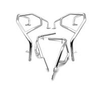 Moto Moteur Garde Autoroute Crash Bars Pour SUZUKI Pour V-STROM Pour 800DE 2024 Protection Cadre Moto En Acier Inoxydable Pare-chocs Moteur Barre Autoroute(Silver)