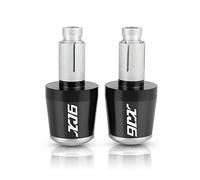 moto Moto 78 ''22 MM Guidon Extrémités Poignées De Guidon Capuchon Anti Vibration Silder Plug Pour XJ6N XJ6 DIVERSION 2009-2015 2010 extrémité du manche(BlackSilver)