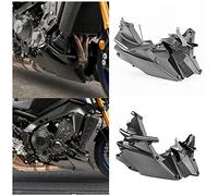 Moto MT09 FZ09 Bellypan Belly Pan Lower Panel Spoiler Carénage Cowl Cover Body Frame Kit Engine Guard Châssis Bumper Protection pour MT FZ 09 FZ-09 MT-09/SP 2021 2022 2023 (Aspect Carbone)