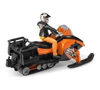 BRUDER Moto Neige avec Conducteur et Accessoires