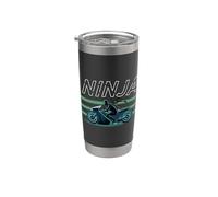 Moto Ninja Futuriste Cyber Rider Biker Gobelet isotherme en acier inoxydable double paroi