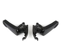 MOTO NOSTRA Lot de repose-pieds noirs mats compatible pour Vespa GT, GTL, GTV, GTS 125-300 jusqu'à l'année de construction 2022