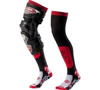 MOTO ONE SANTA MONICA chaussette longue noir-rouge 43-46