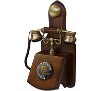 MOTO-Opis 1921 Cable Modèle D: Le Téléphone Mural Vintage Et Ancien, Un Téléphone Fixe Rétro Avec Fil Pour Une Décoration Murale Unique Fonctionelle