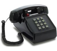 MOTO-Opis Pushmefon Cable: Téléphone Fixe Vintage Rétro À Touches, Idéal Pour Une Décoration Murale Ou Un Usage Coloré Noir