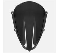 Moto Para-Brise Pour Aprilia Pour RSV4 2021 2022 2023 2024 Déflecteur Vent En Plastique PC Pare-brise Avant À Double Bulle Pour Moto(BLK)