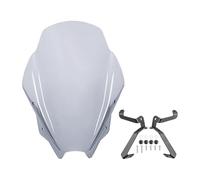 Moto Pare Brise Avant Moto, Pare-Vent Déflecteurs Flux d'air, Visière pour Suzuki GSX8S GSX 8S 2023 2024 Bulle Touring(Light Smoke)