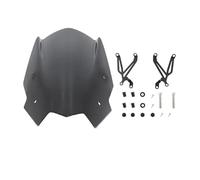 Moto Pare Brise Déflecteur Vent Carénage Moto avec Support Montage, pour BMW G310R G 310 G310 R 2017-2022 Bulle Touring(Black One Set)
