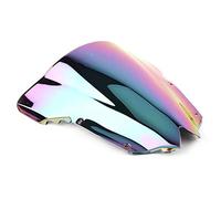Moto Pare-Brise Double Bulle Déflecteurs De Vent pour Yamaha YZF R6 2008 2009 2010 2011 2012 2013 2014 2015 2016 KMAGE(Iridium)