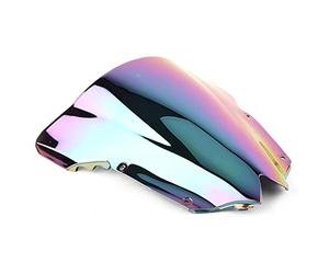 Moto Pare-Brise Double Bulle Déflecteurs De Vent pour Yamaha YZF R6 2008 2009 2010 2011 2012 2013 2014 2015 2016 KMAGE(Iridium)