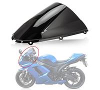 Moto Pare-Brise écran ABS Shield Pour ZX6R 636 2005-2008 ZX10R 2006-2007 (Noir)