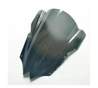 Moto Pare Brise Pare-Brise À Bulles Moto Déflecteur Vent Acrylique Transparent Noir Fumé pour YZF600 R6 08-14 YZF 600 2008-2014 Bulle Touring(Le Noir)