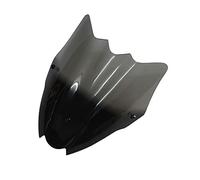 Moto Pare-Brise pour Sukuzi GSR750 2011 2012 2013 2014 2015 2016 Moto Accessoires Pare-Brise Visière Double Bulle Moto Déflecteur Vent (Couleur : BlackOne)