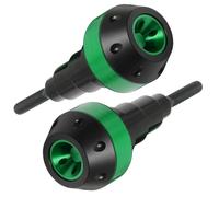 Moto Patins De Cadre pour Suzuki AX4 Evolution 2023, Cadre De Moto Anti-Collision Protection Contre Les Chutes Slider Crash, Protection Contre Les Chutes Accessoires,A Green